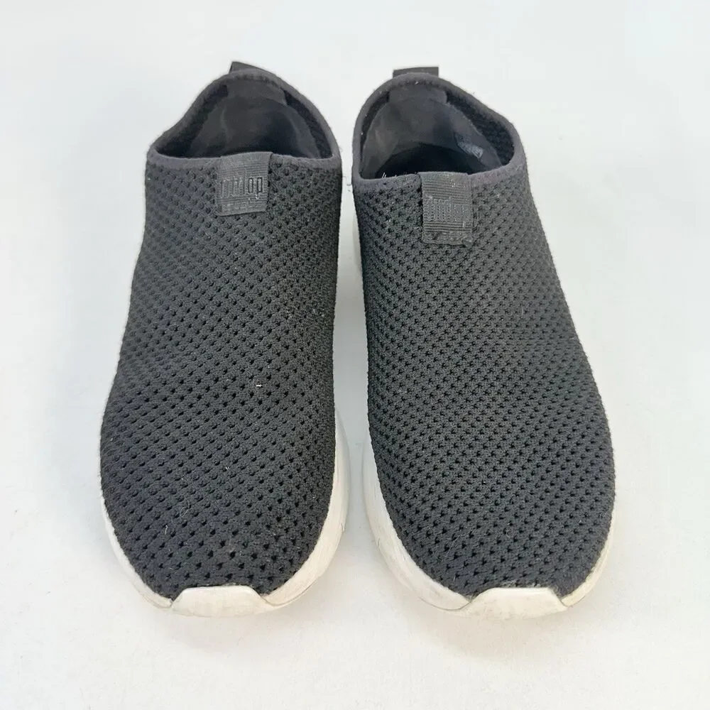 Fitflop Women’s Airmesh Slip On Sneaker Shoes Size 8 Black